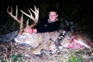 Mike's young friend brought now this magnificent buck not far from Mike's property.